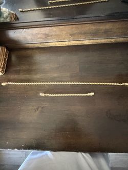 Gold plated bracelet and chain