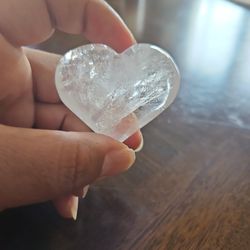 Clear Quartz Heart Crystal