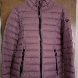 Reebok Women's Puffer Jacket L Dusty Rose