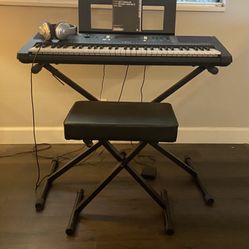 Yamaha PSR-E363 Keyboard And Extras