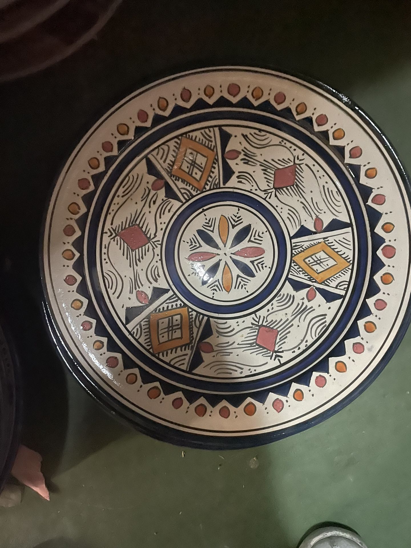 Ceramic Plates Bowls Moroccan