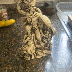 Aztec Warrior statue
