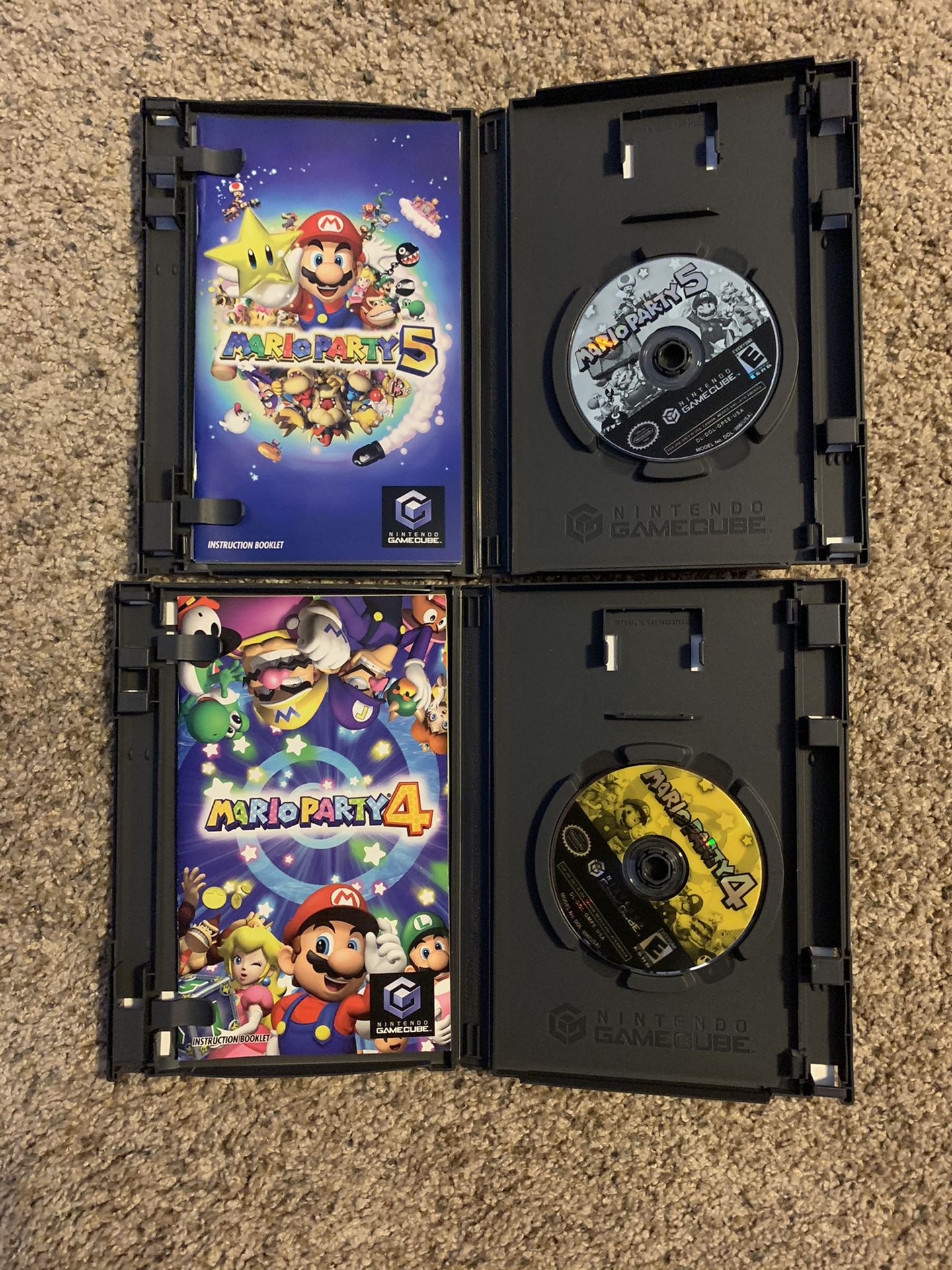 Mario party 4 & 5 GameCube Complete in Box! Guaranteed to work condition is solid!!!