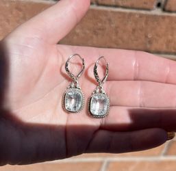 White Quartz Earrings