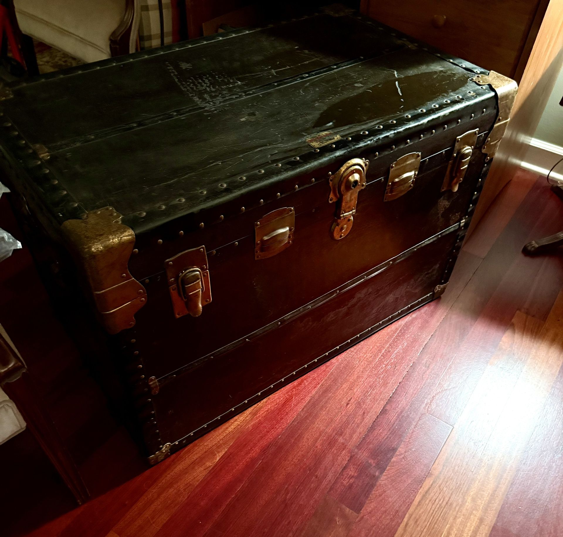 Vintage Steamer Travel Trunk