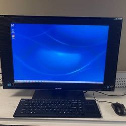 SONY all in one computer comes with wireless keyboard and mouse