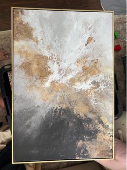 Blank and gold painting