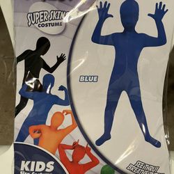 Super Skins “Blue” (Size 12-14-XL) Kids Costume 