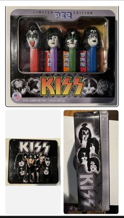 Sealed KISS Band PEZ Limited Edition 4pc Set in Tin NEW Gene Simmons
