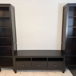 IKEA TV Stand and Bookcases 