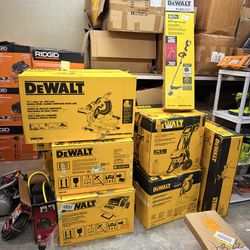 Milwaukee, Dewalt, Ryobi, Rigid, Makita tools
