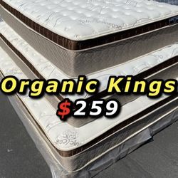 12in king size organic Organic Cloud Comfort EuroPillow Top