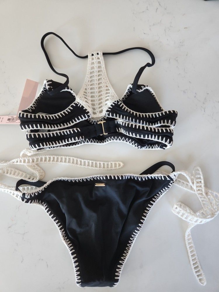 Brand New Victoria's Secret Bikini With Crochet Ties