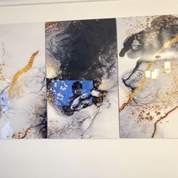 3 Cuadros Acrílicos 