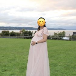 Maternity Tulle Sequin Dress