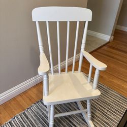 Kids White rocking chair