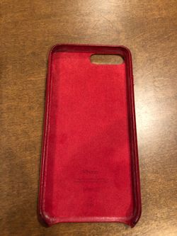 iPhone 7plus phone red leather case- MUST sell ASAP!!