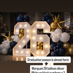 Graduation Marquee Balloon Décor 