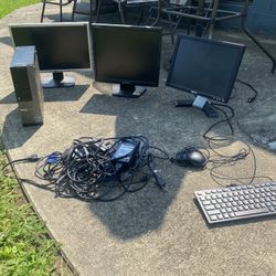 Optiplex Desktop, Monitors, Keyboard and mouse (check description)