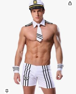 QinMi Lover Men Sexy Sailor Costume Outfit lingerie