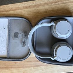 Microsoft surface wireless noise, cancellation, headphones, light, gray