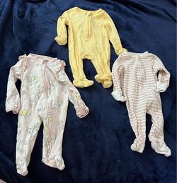 Cloud Island Baby Footed Sleeper Pajamas Lot of 3