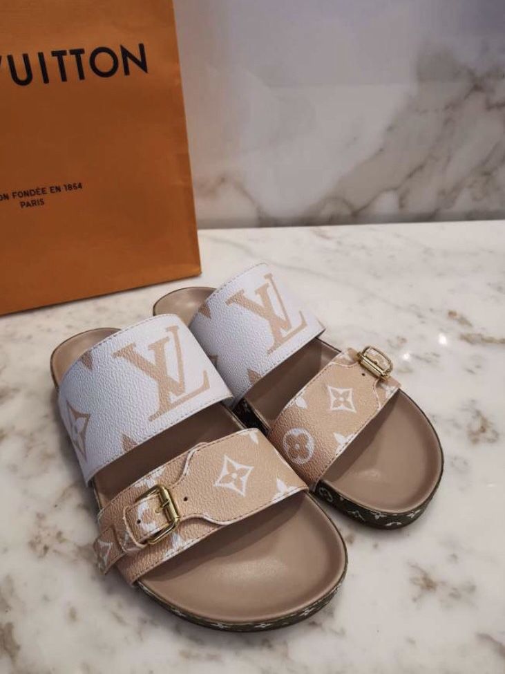 Louis Vuitton Bom Dia Flat Comfort Mule 1ABOY4,Sandals & Slides