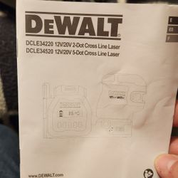 Dewalt Laser De Punto Y De Linea  On 1 Pila Y Su Cargador