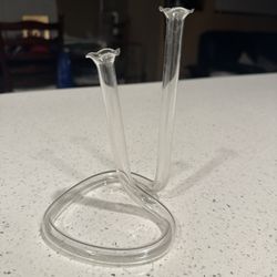 Vintage MCM 1960s Test Tube Double Bud Vase 