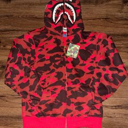 Bape Hoodie Red