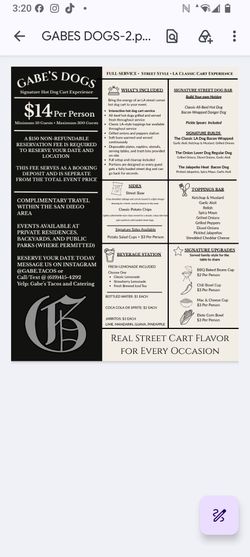 Gabe's catering