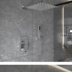 10 Inch Square Bathroom Combo Set. 