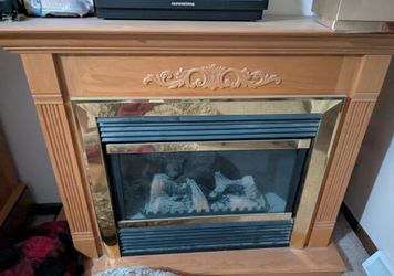 Electric heater fireplace