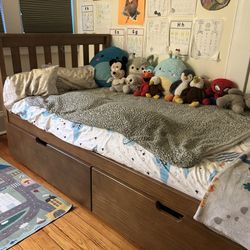 Twin Bed With Drawers