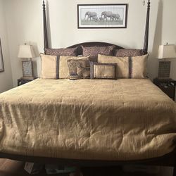 KING SIZE 4 POST BED
