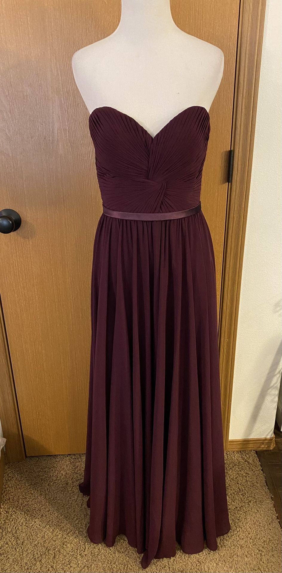 Cinderella Divine Purple Lace Back Formal Dress