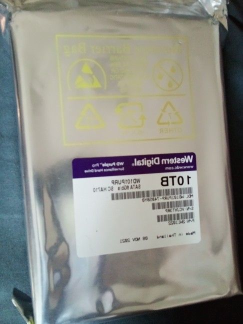 Brand New Western Digital ( Surveillance) Hard drive 10tb