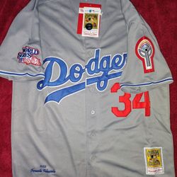 Dodgers Valenzuela's Jersey 1981 Grey NWT
