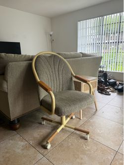 Vintage rolling chairs (set of 4)