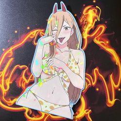 Power Chainsawman Waifu Vinyl Sticker (Anime)