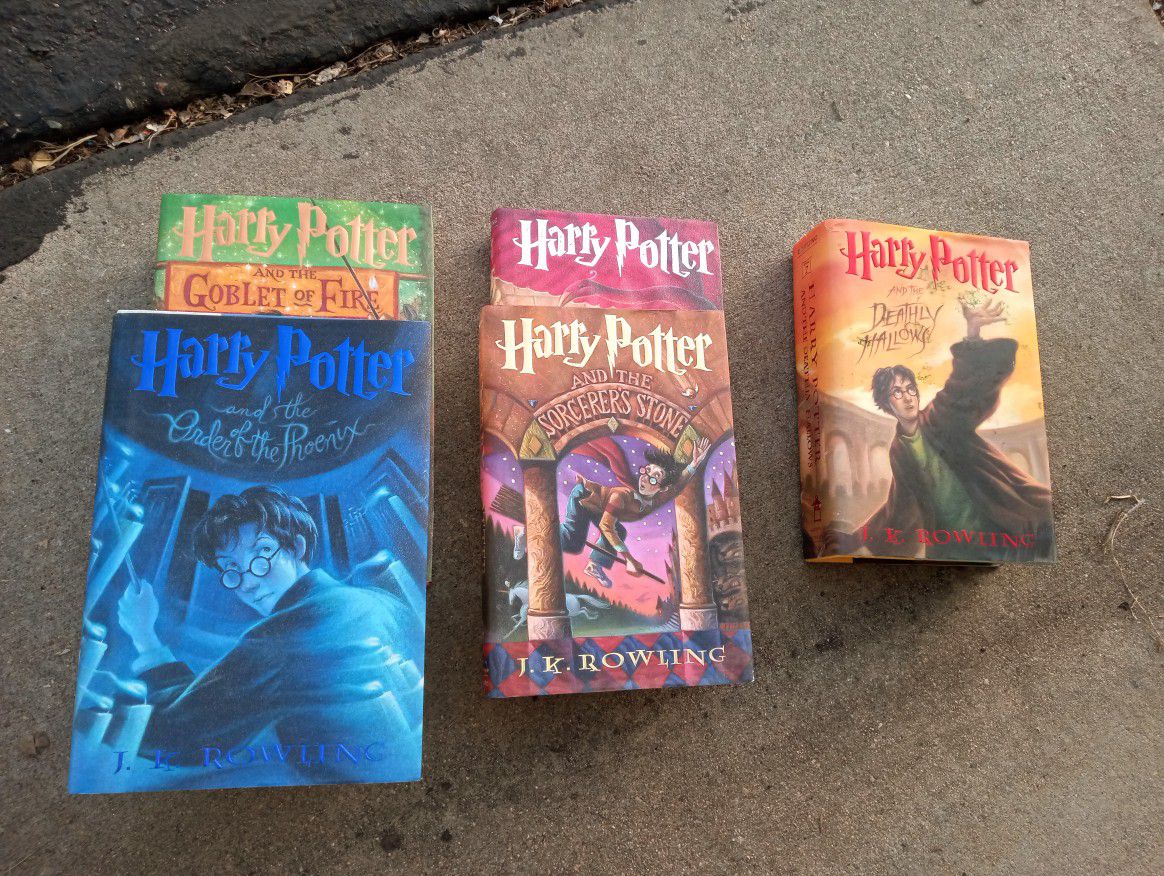 6- Hardcover Harry Potter Books