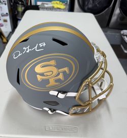 DRE GREENLAW SIGNED 49ERS FULL SIZE HELMET