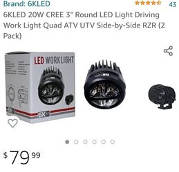 LED spot work lights