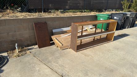 Free Wood And Cabinet With Doors