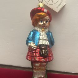 Christopher Radko Christmas Glass Ornament My Bonnie Lass