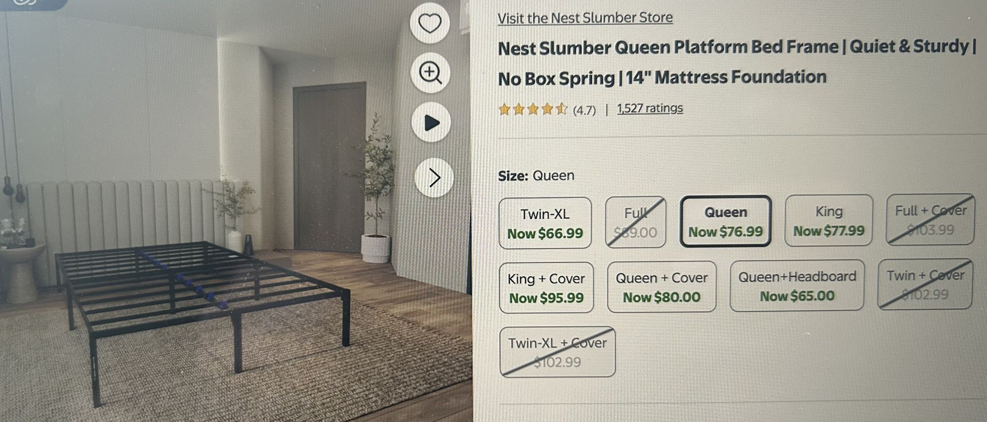 Queen Bed frame and Mattress