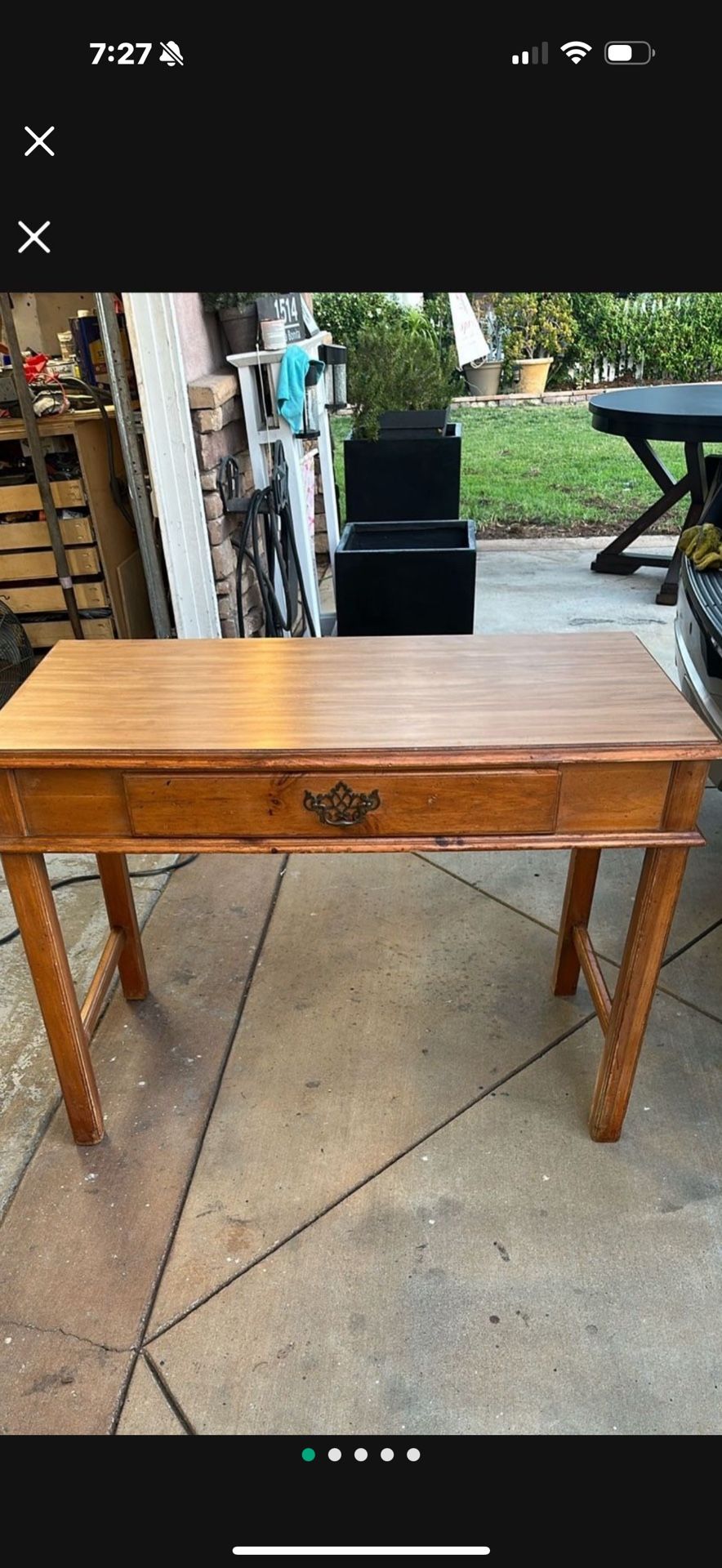 American Of Martinsville Solid Wood Writing Desk