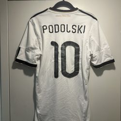 Genuine 2010 World Cup Germany Home Podolski #10 Medium