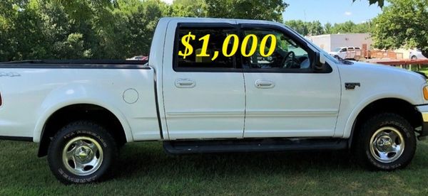 🟢1,OOO For sale my URGENTLY this Beautiful 2002 Ford F150 nice Family truck XLT Super Crew Cab 4