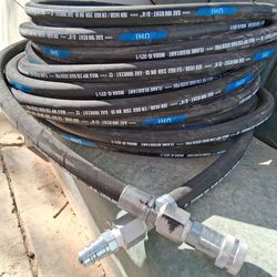 100 Feet ¾ Inch Hydraulic Hose With Quick Connect Fittings